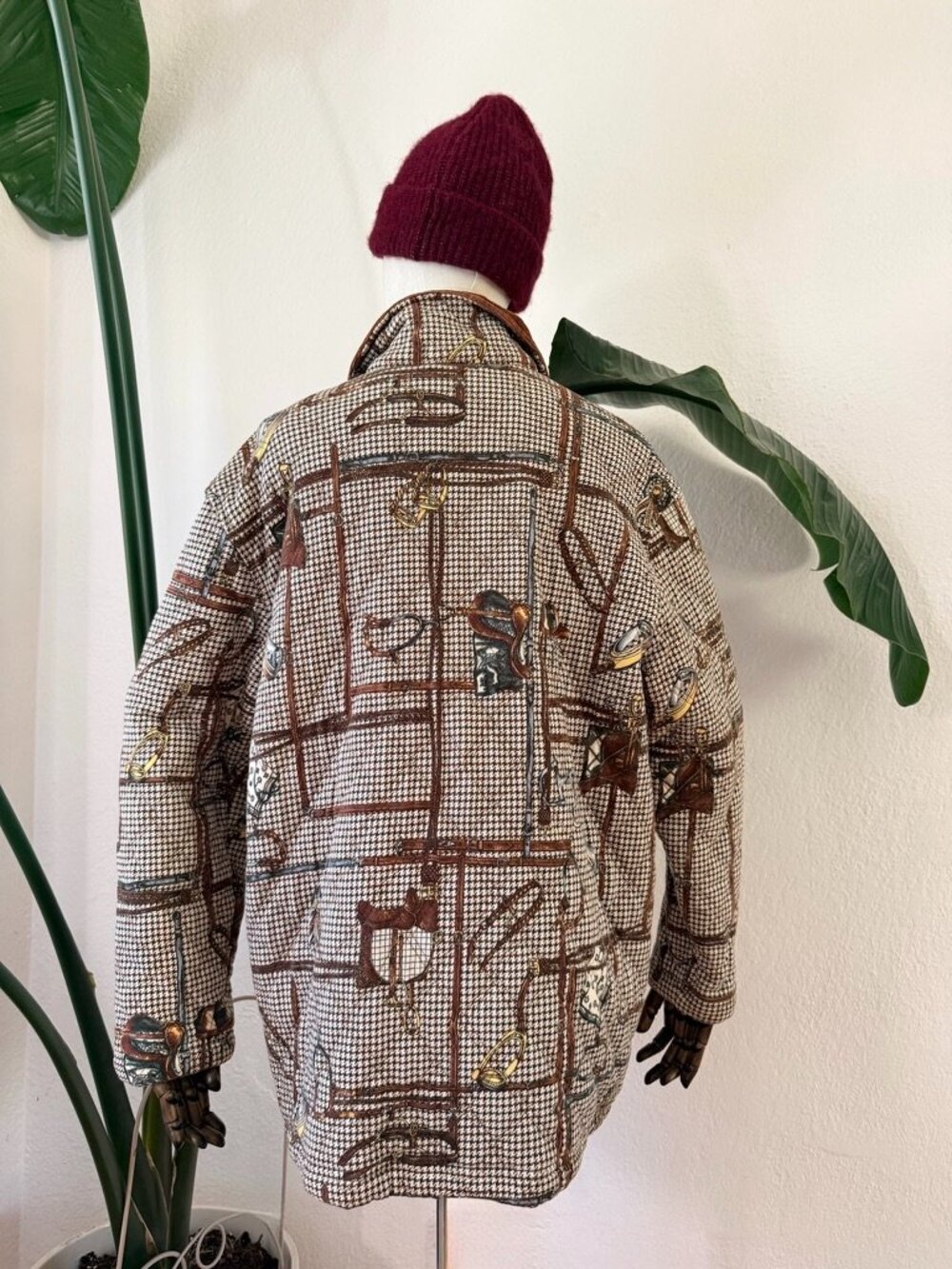 Vintage Equestrian Heritage Print Jacket, Size Medium - Picture 5 of 5